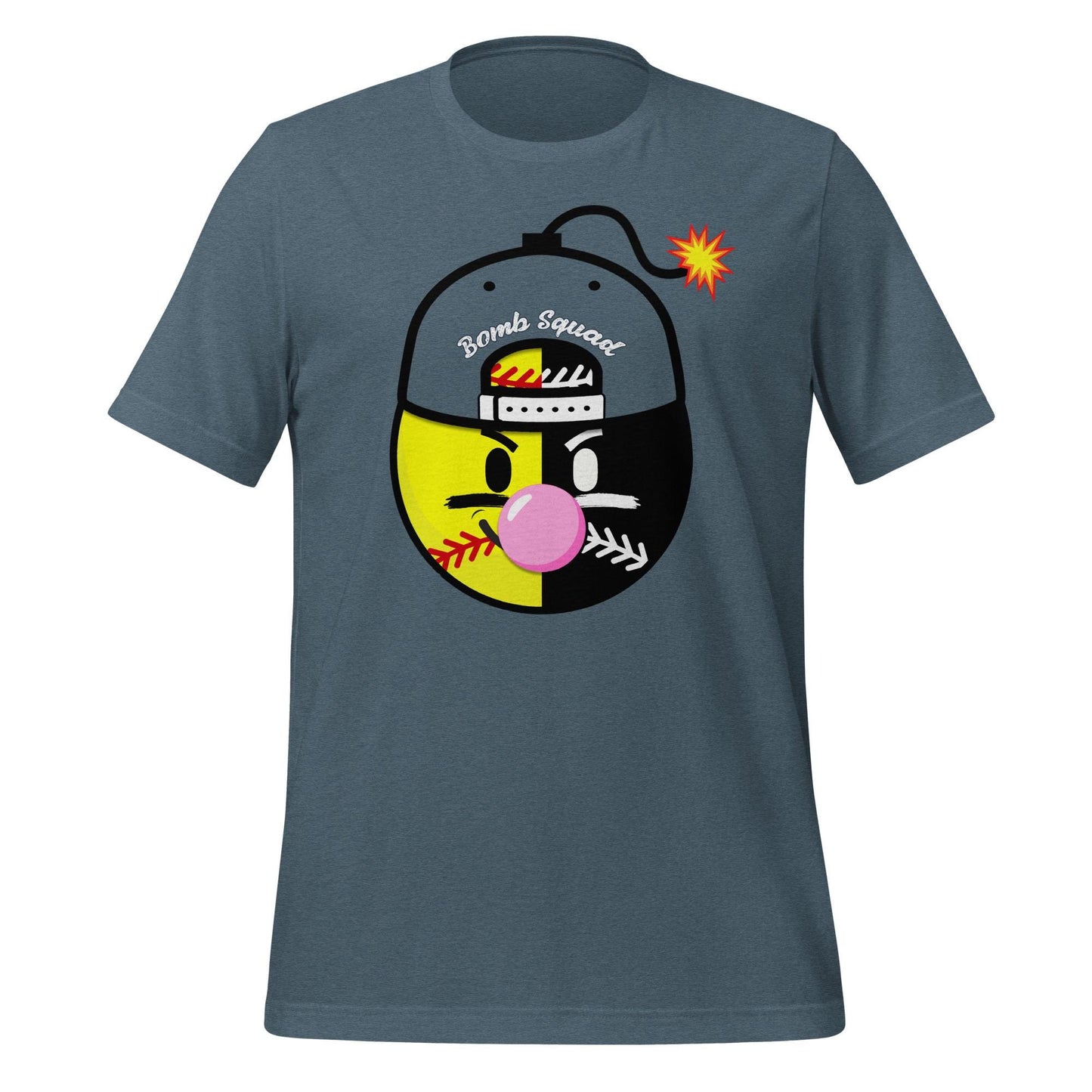 Softball Bomb Squad Shirt - Bubble Gum Pop Graphic Tee for Players and Fans