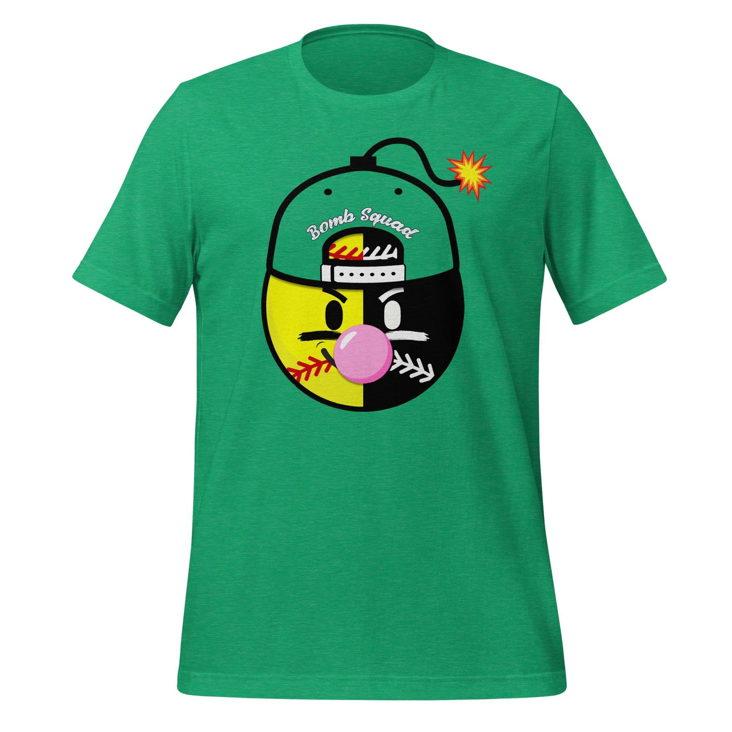 Softball Bomb Squad Shirt - Bubble Gum Pop Graphic Tee for Players and Fans