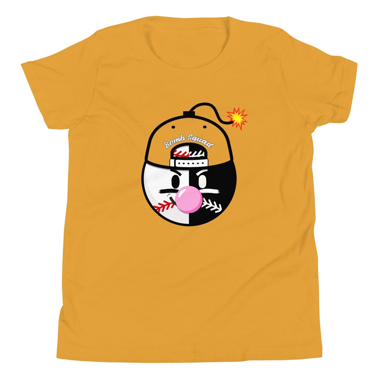 Youth - Baseball Bomb Squad Shirt - Bubble Gum Pop Graphic Tee for Players and Fans