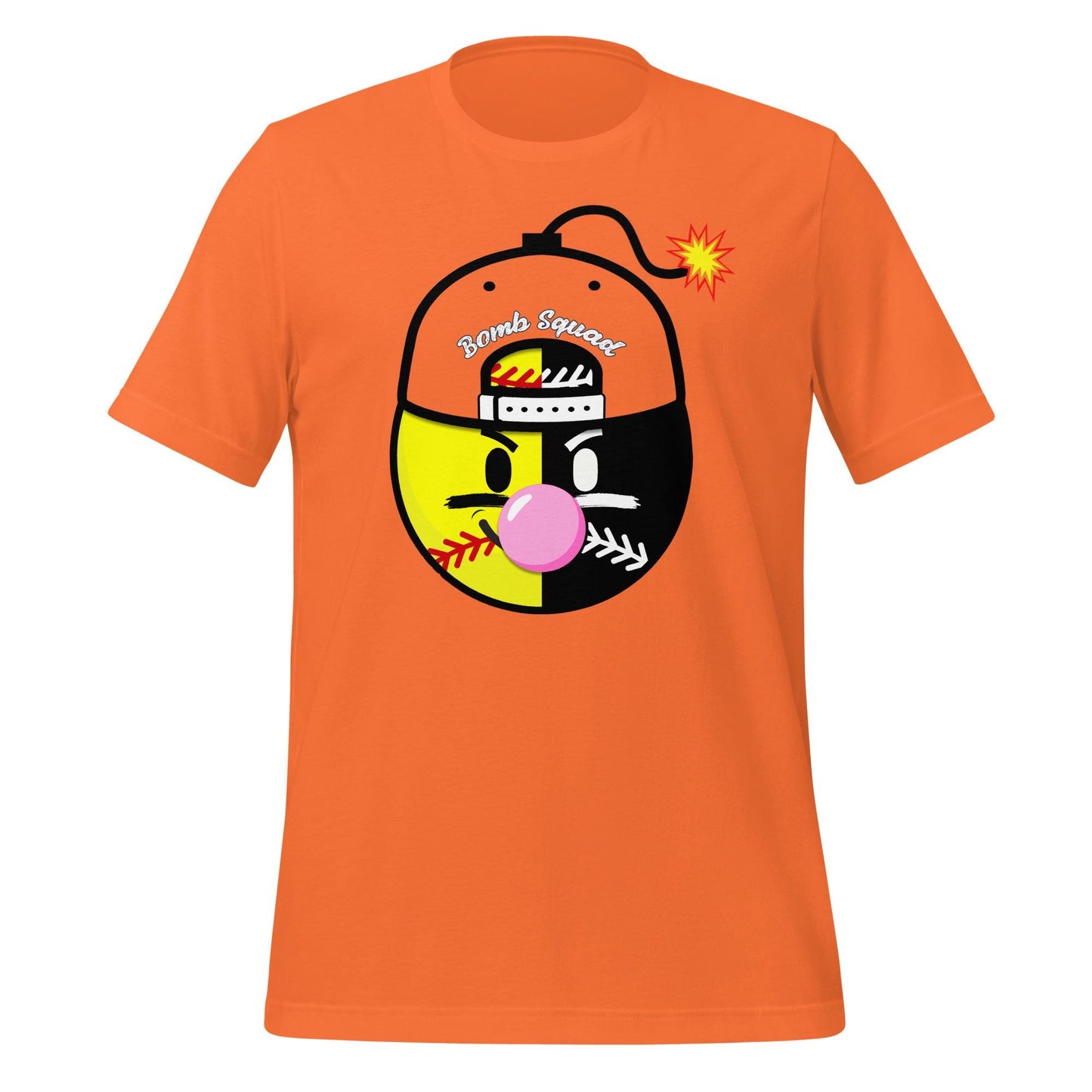 Softball Bomb Squad Shirt - Bubble Gum Pop Graphic Tee for Players and Fans