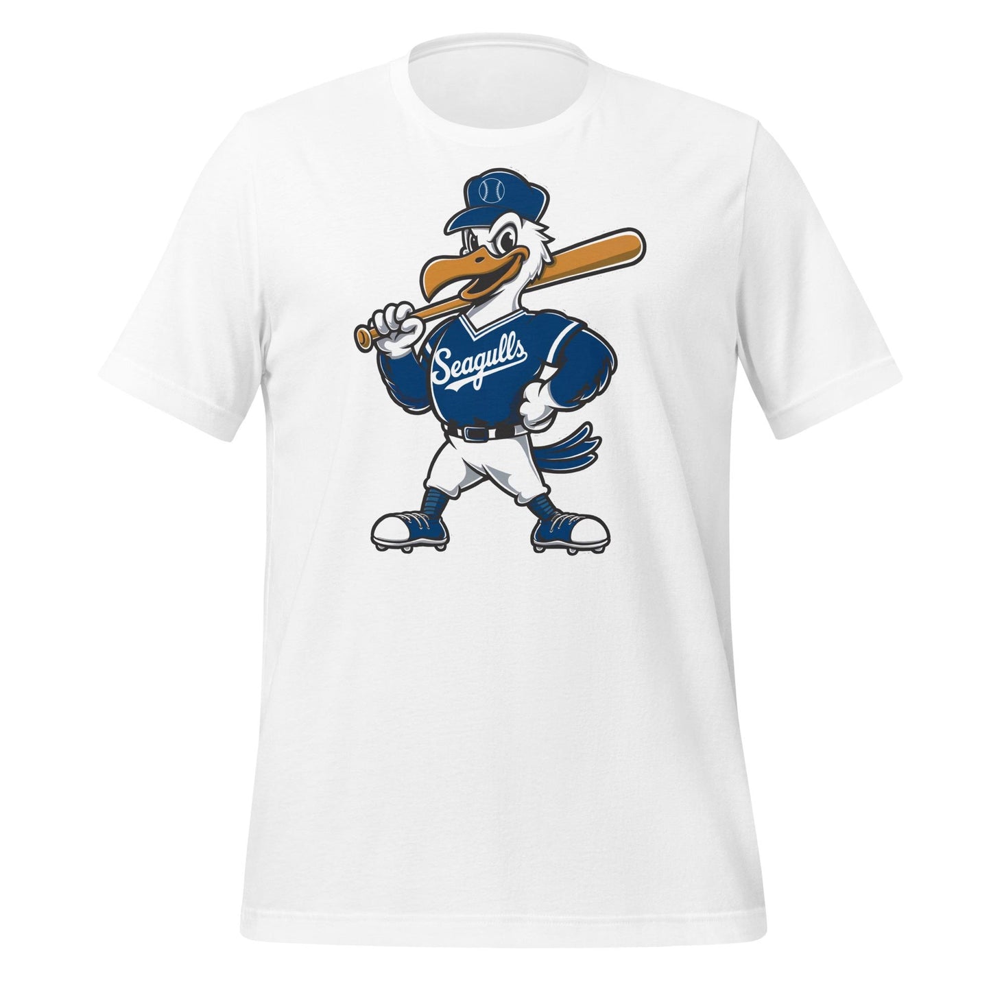 Seagulls Los Angeles Baseball Mascot T-Shirt | LA Blue Crew Fan Tee