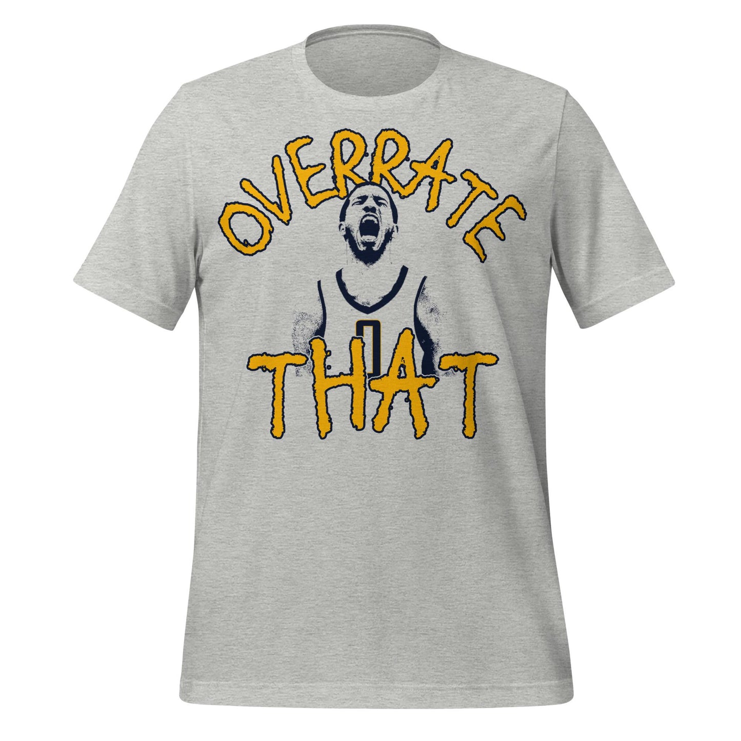 Overrate Pacers Halilburton Shirt – Trash Talk Fan Apparel | Basketball Meme T-Shirt