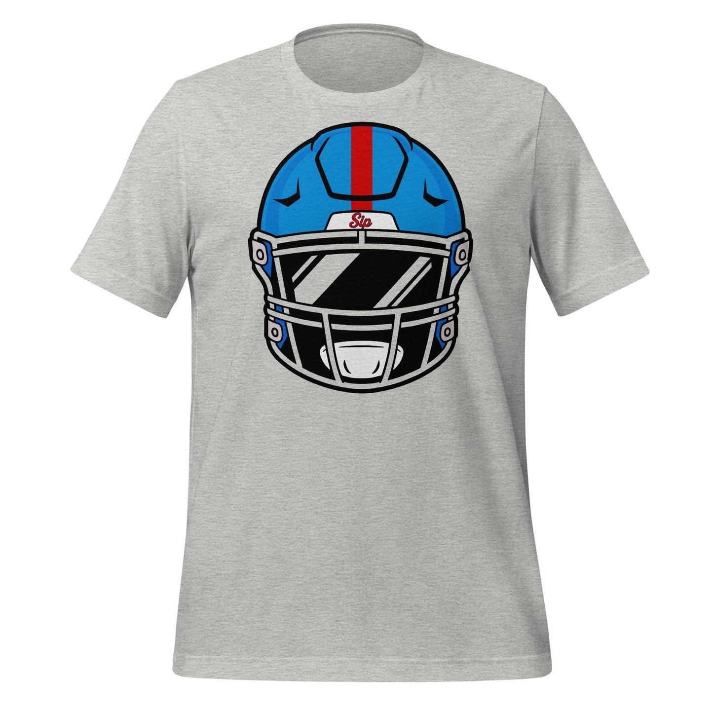 Mississippi Powder Blue Football Helmet Tee – Oxford Game Day Shirt