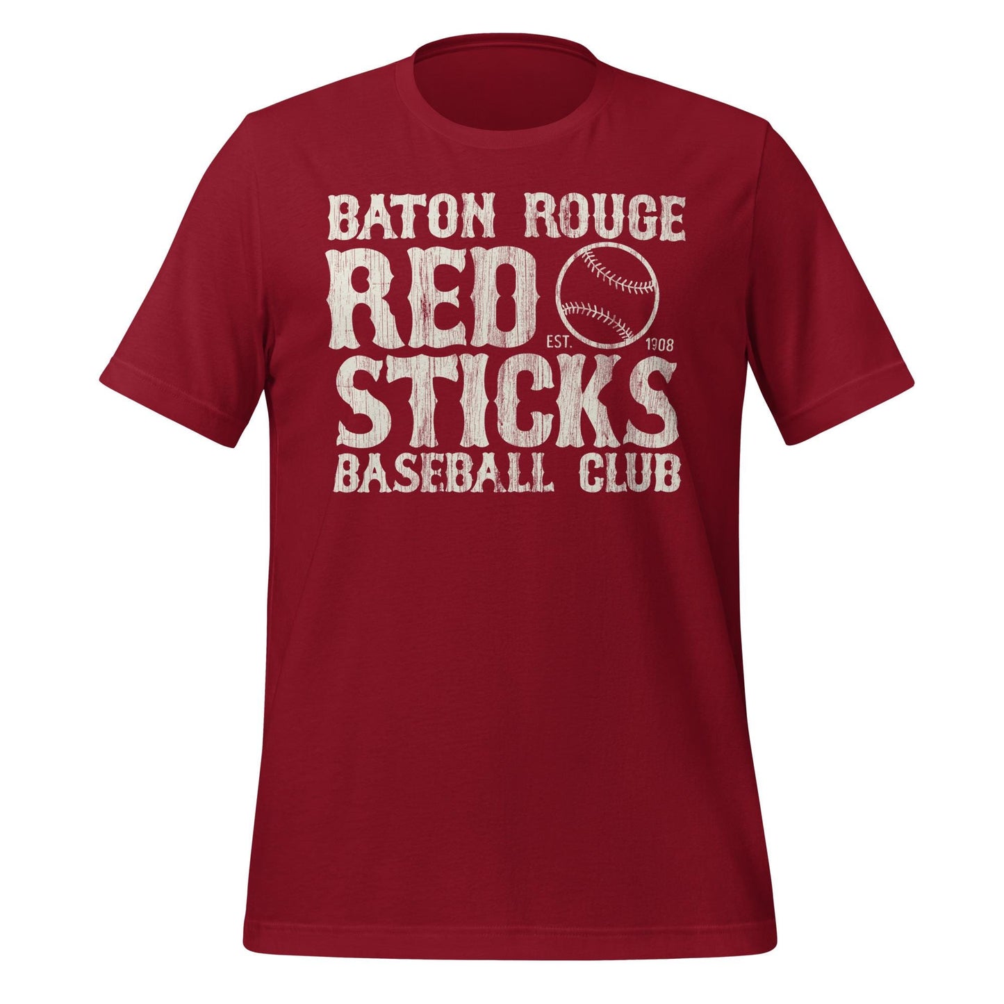 Baton Rouge Red Sticks Baseball Club T-Shirt – Vintage Style Louisiana Sports Tee