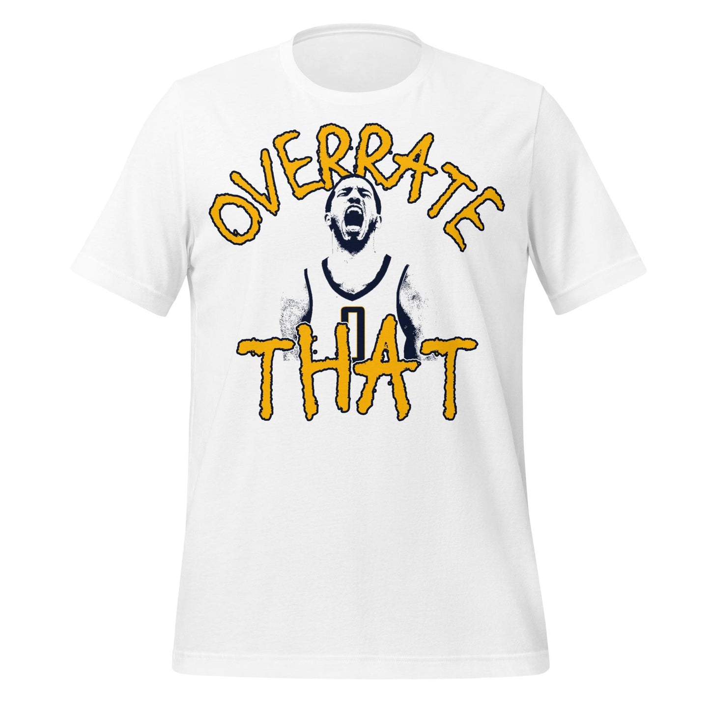 Overrate Pacers Halilburton Shirt – Trash Talk Fan Apparel | Basketball Meme T-Shirt