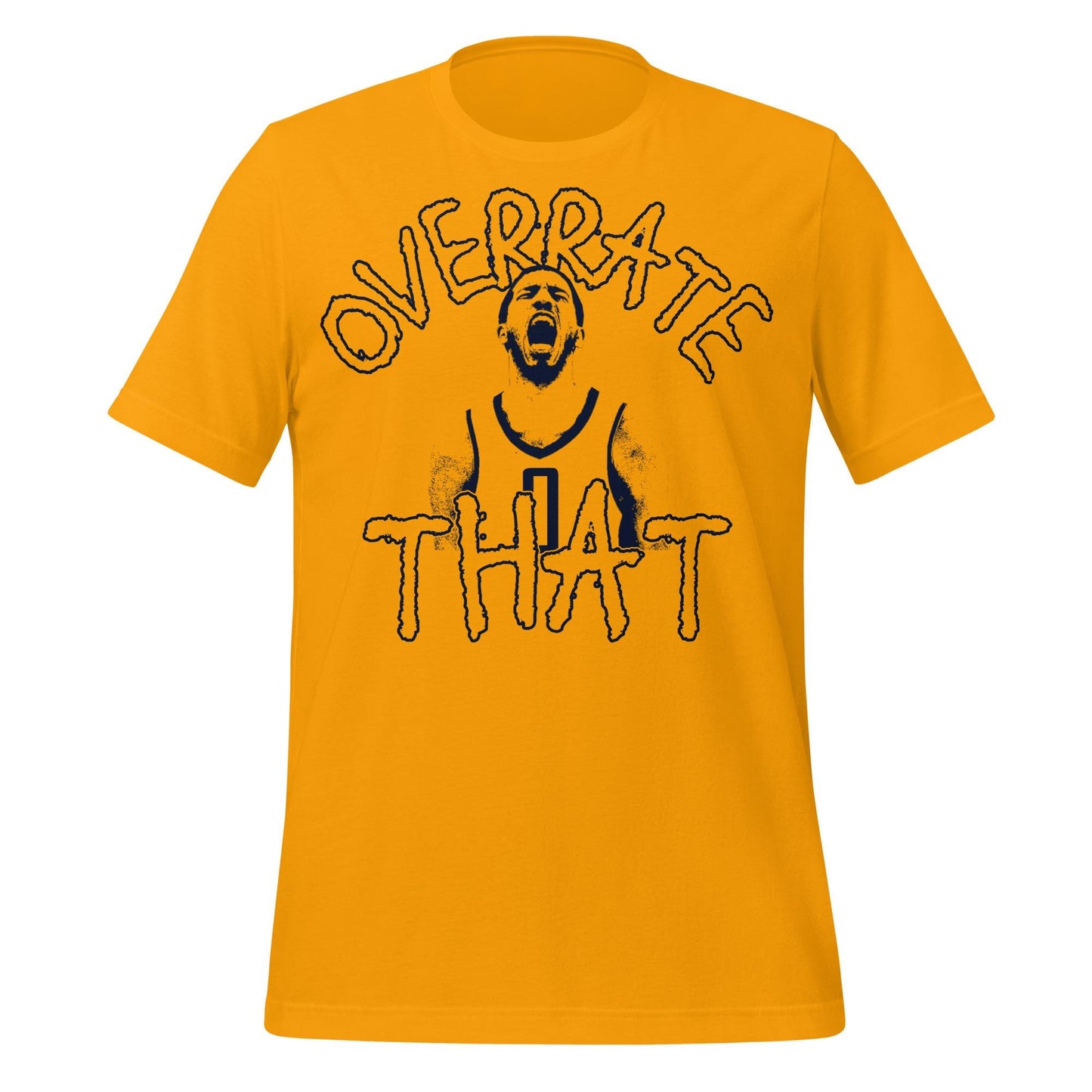 Overrate Pacers Halilburton Shirt – Trash Talk Fan Apparel | Basketball Meme T-Shirt