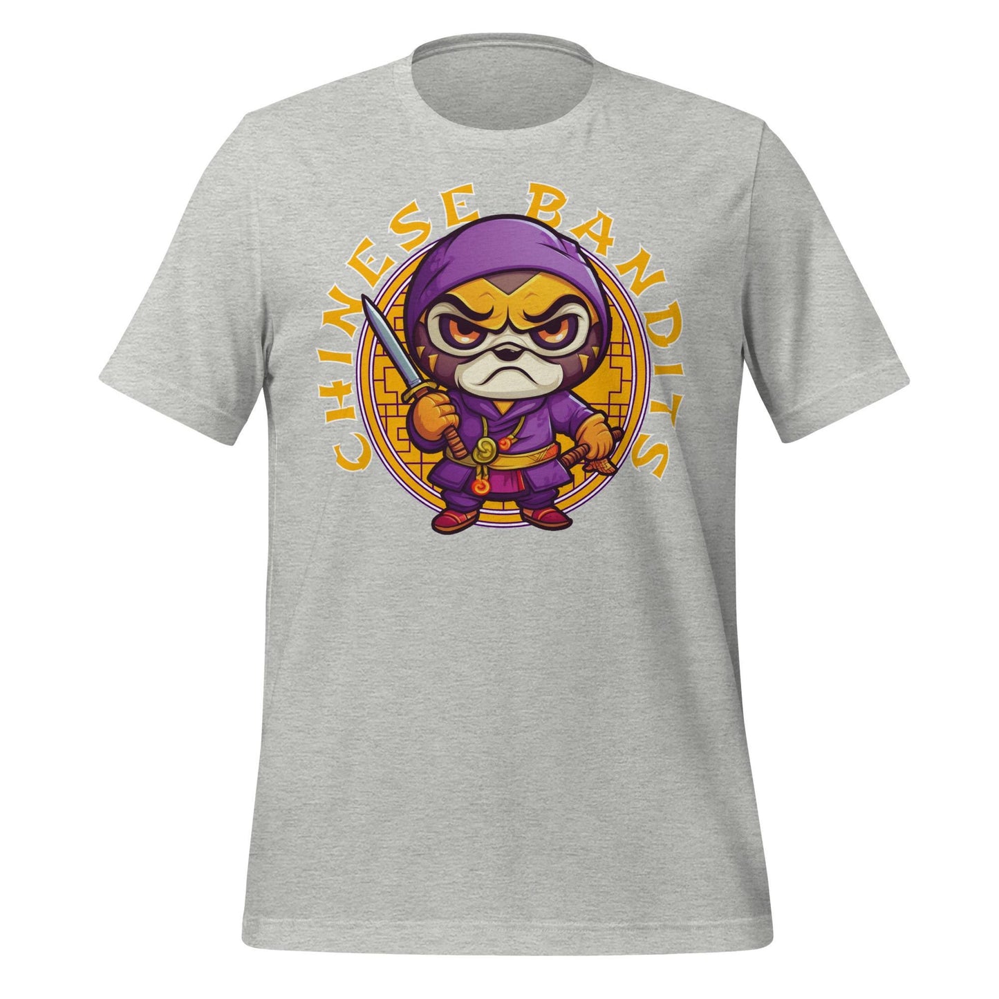 Chinese Bandits Tigers Football Tee – Purple & Gold Vintage Defense Tribute Shirt