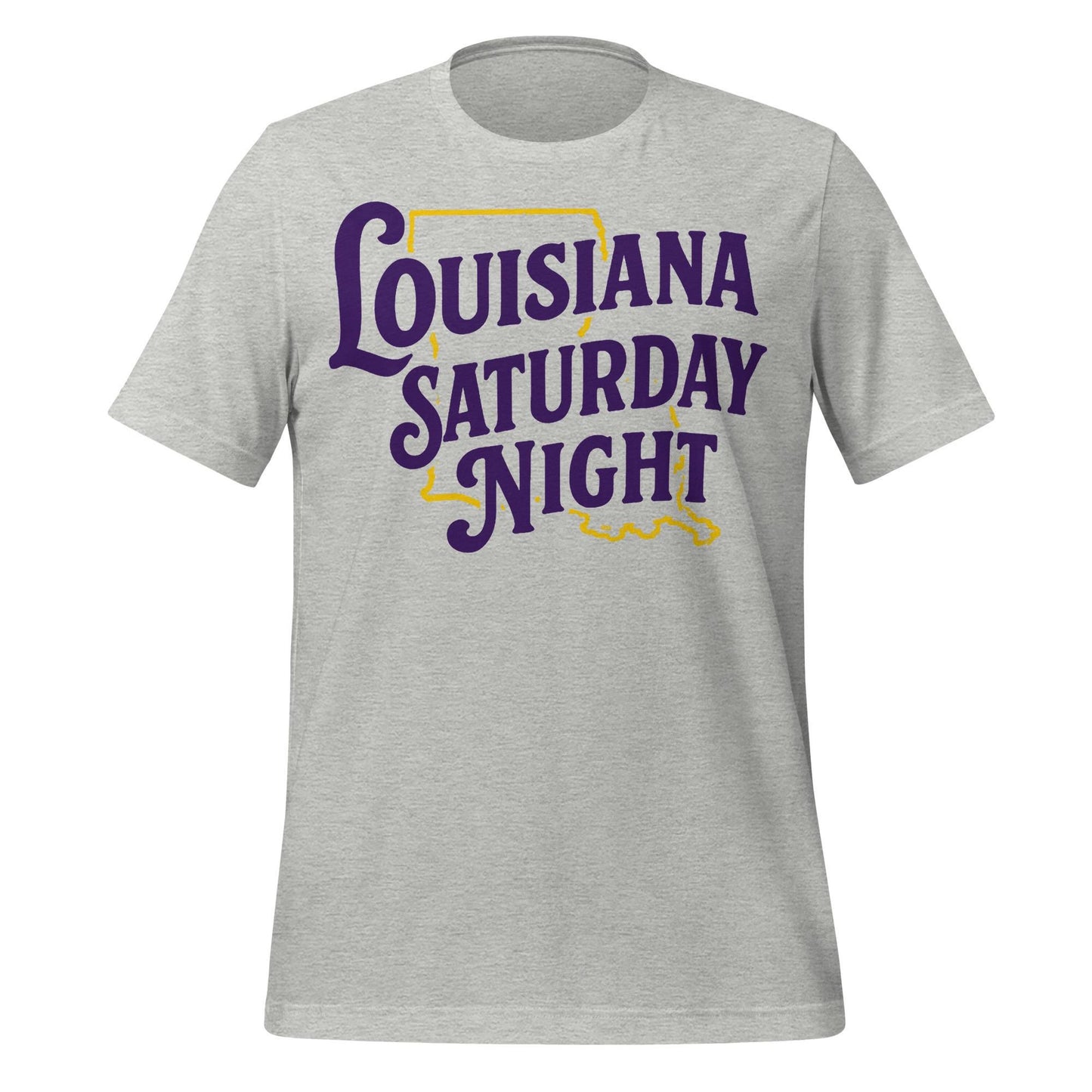 Louisiana Saturday Night T-Shirt – Purple & Gold Tigers Gameday Tee