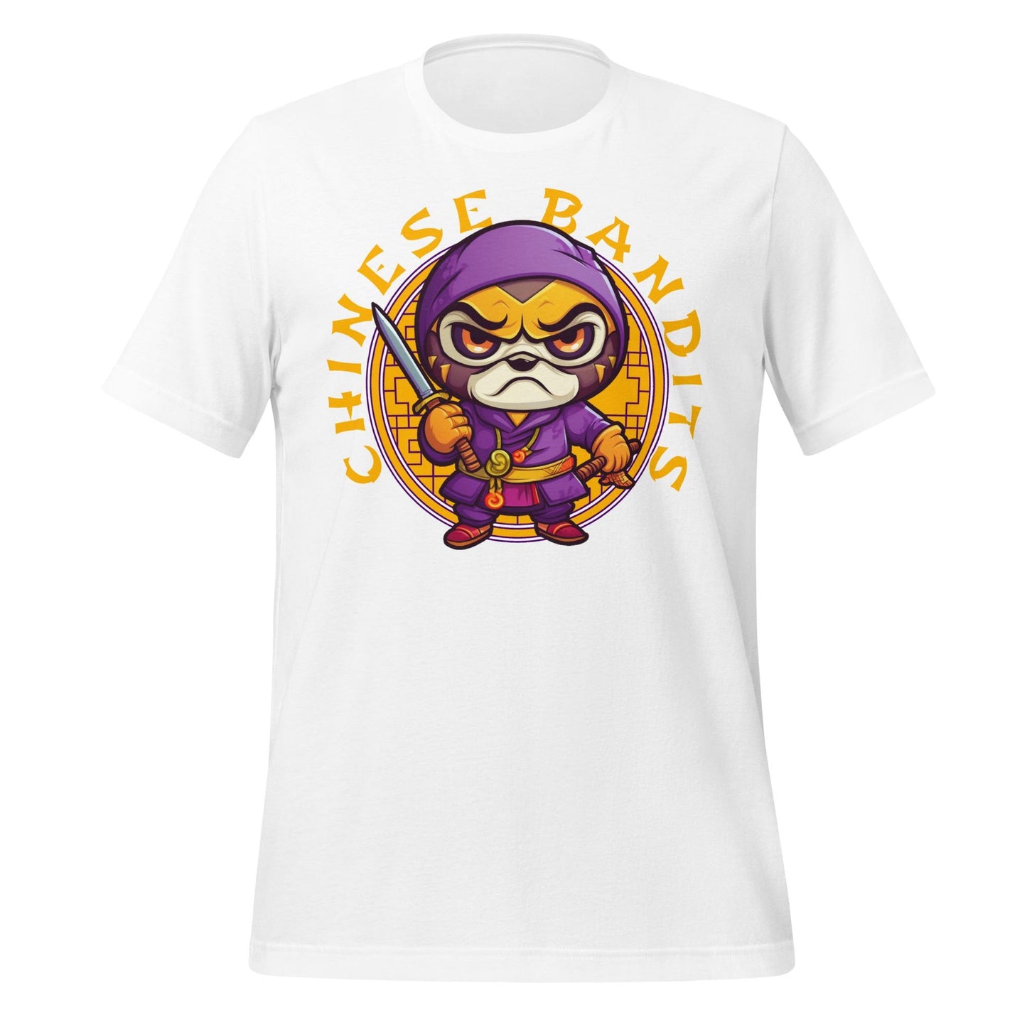 Chinese Bandits Tigers Football Tee – Purple & Gold Vintage Defense Tribute Shirt