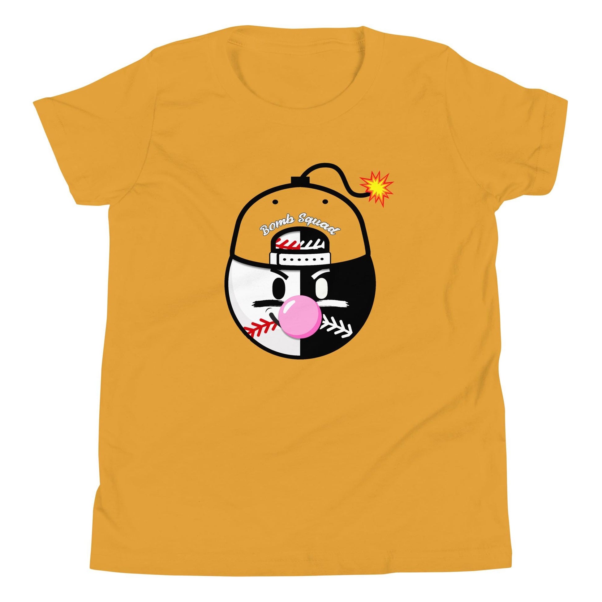 Youth - Baseball Bomb Squad Shirt - Bubble Gum Pop Graphic Tee for Players and Fans