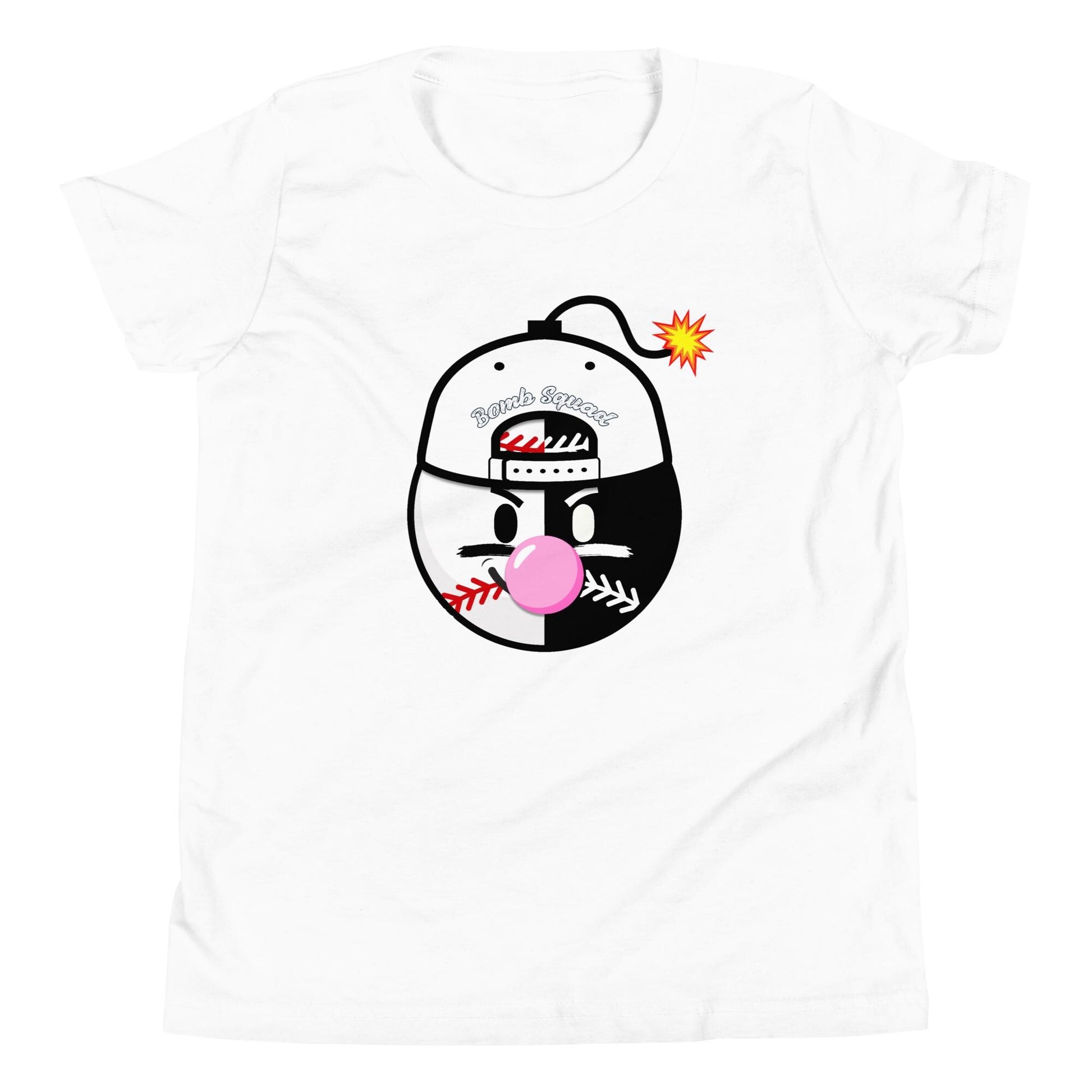 Youth - Baseball Bomb Squad Shirt - Bubble Gum Pop Graphic Tee for Players and Fans