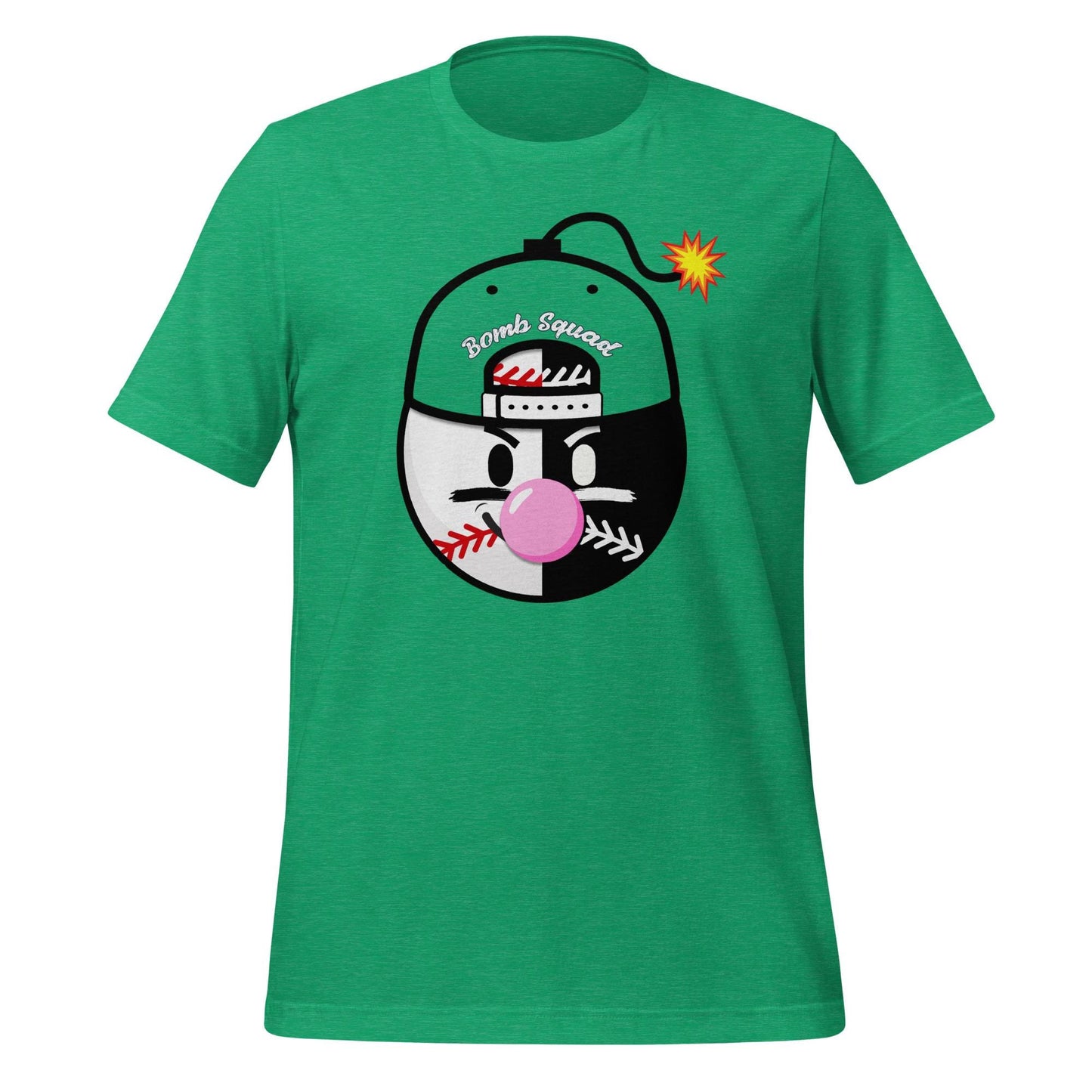 Baseball Bomb Squad Shirt - Bubble Gum Pop Graphic Tee for Players and Fans