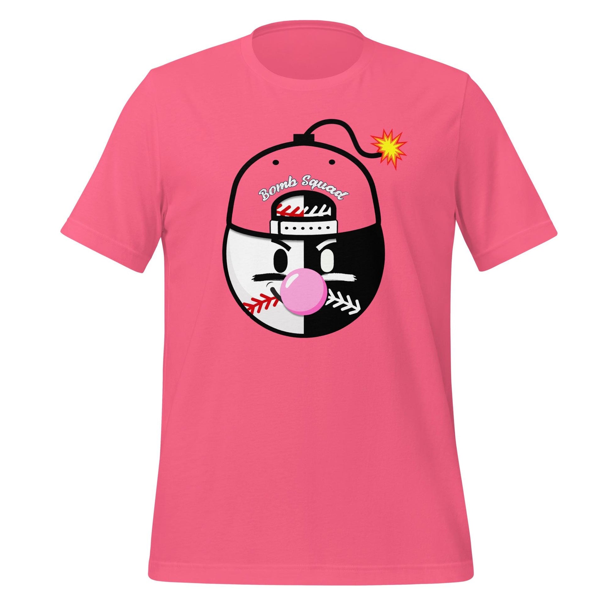 Baseball Bomb Squad Shirt - Bubble Gum Pop Graphic Tee for Players and Fans