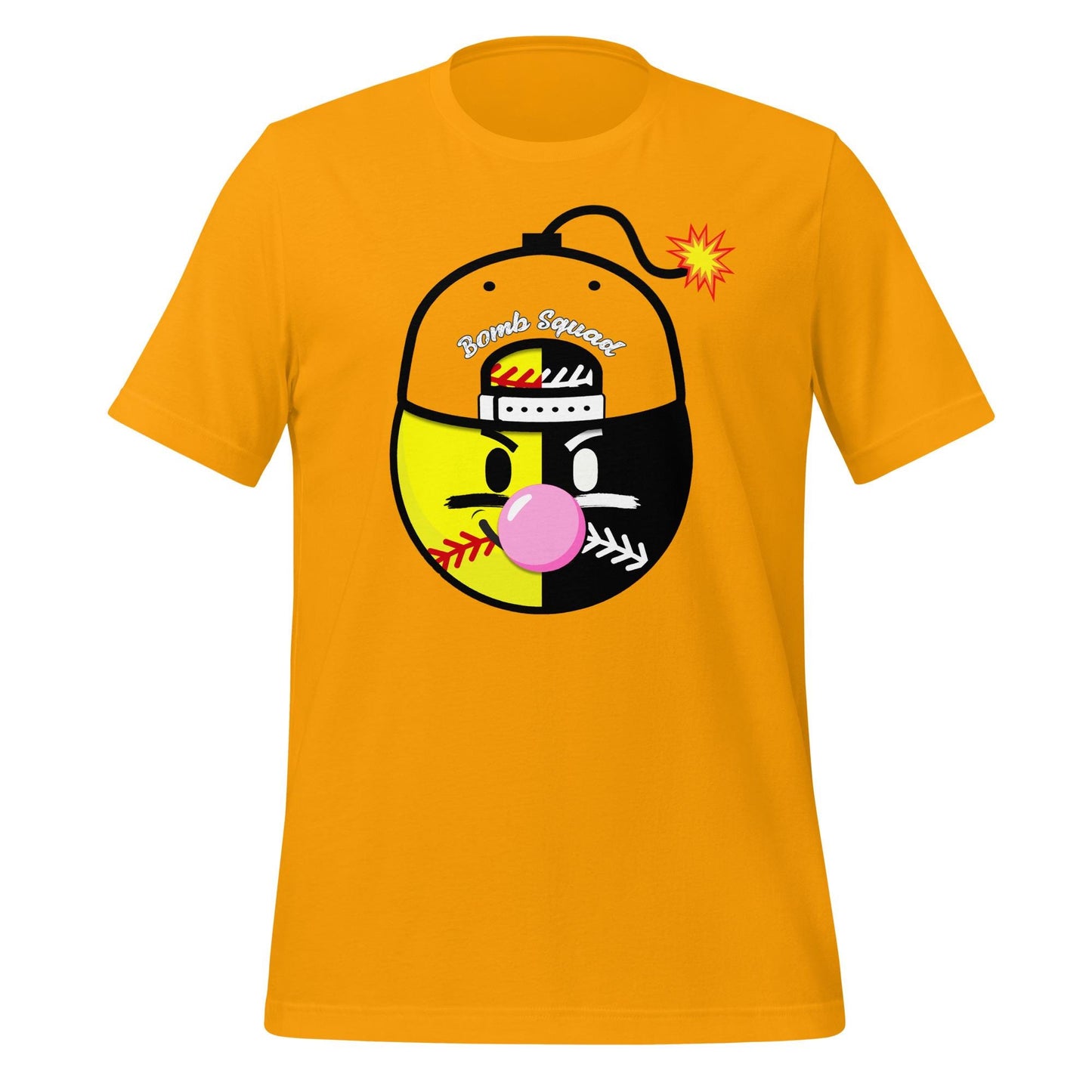 Softball Bomb Squad Shirt - Bubble Gum Pop Graphic Tee for Players and Fans