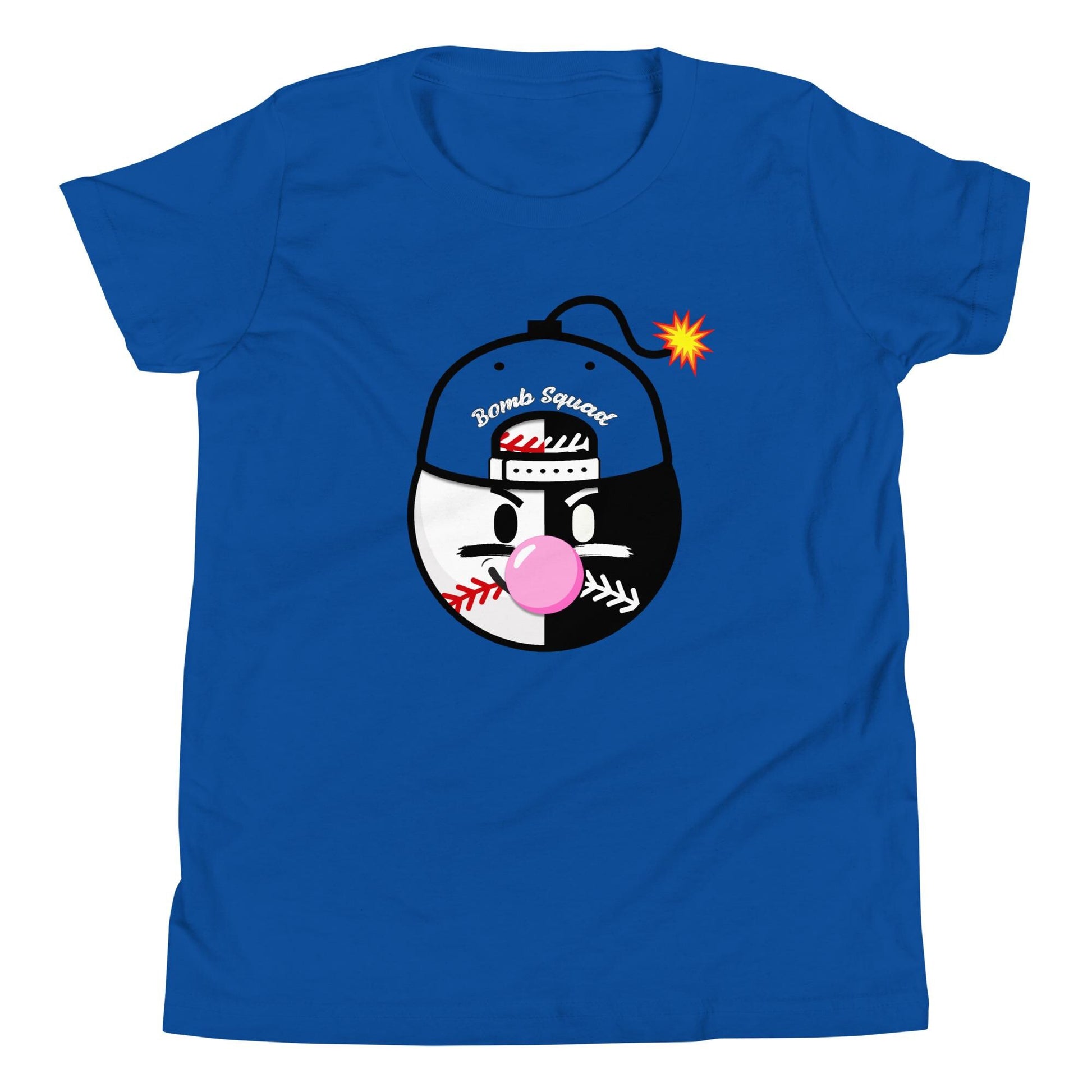 Youth - Baseball Bomb Squad Shirt - Bubble Gum Pop Graphic Tee for Players and Fans
