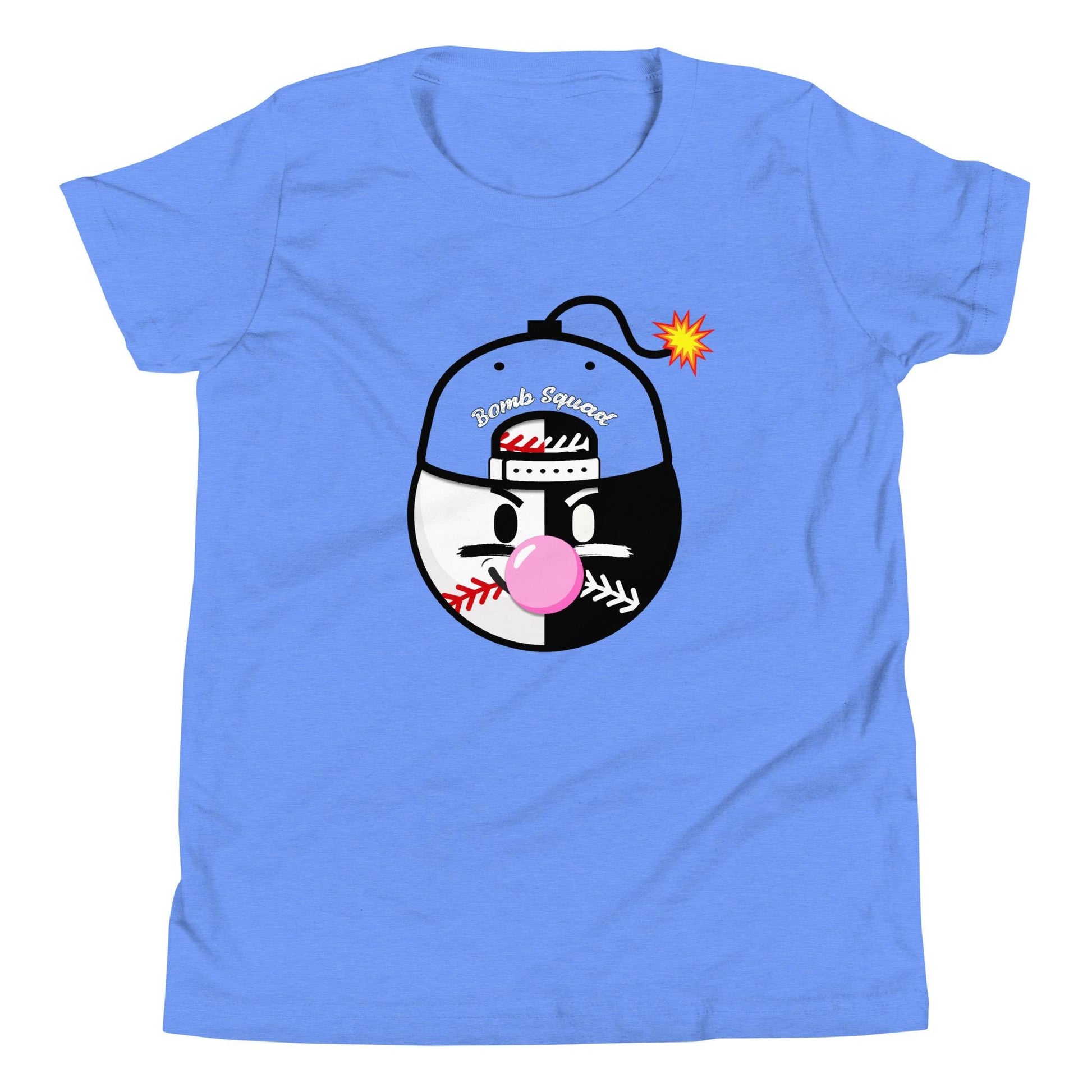 Youth - Baseball Bomb Squad Shirt - Bubble Gum Pop Graphic Tee for Players and Fans