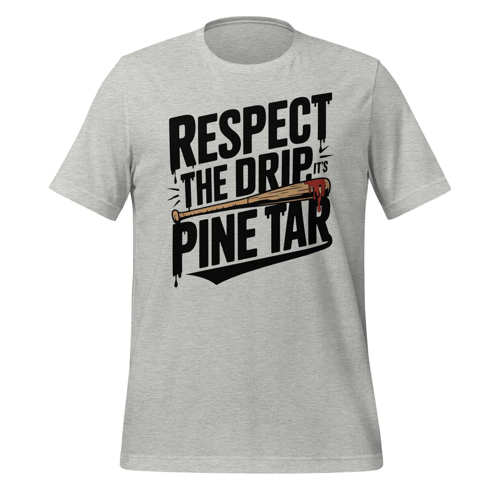 Respect the Drip It’s Pine Tar T-Shirt – Funny Baseball Tee for Players & Fans – Bold Bat Graphic Shirt for Ballers