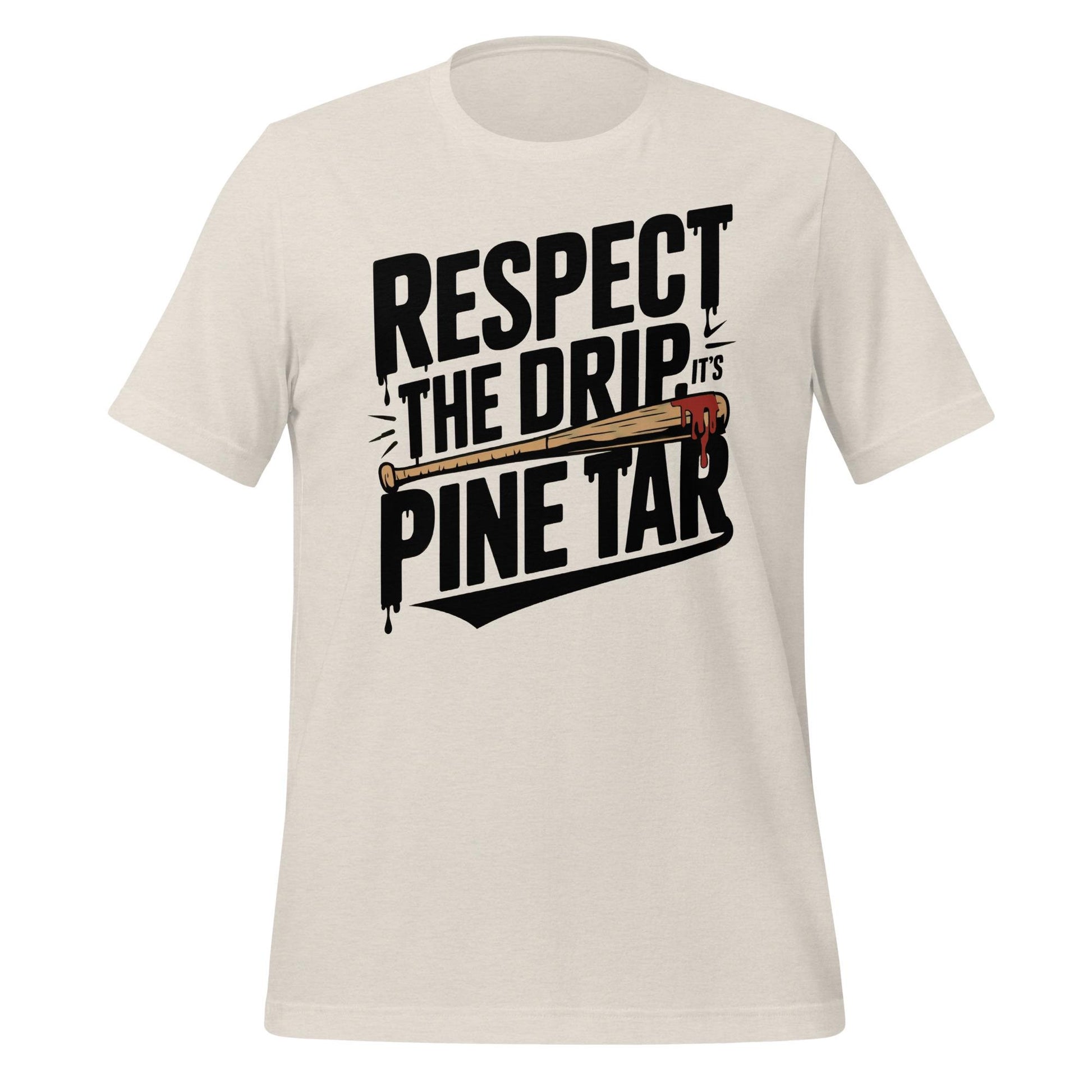 Respect the Drip It’s Pine Tar T-Shirt – Funny Baseball Tee for Players & Fans – Bold Bat Graphic Shirt for Ballers
