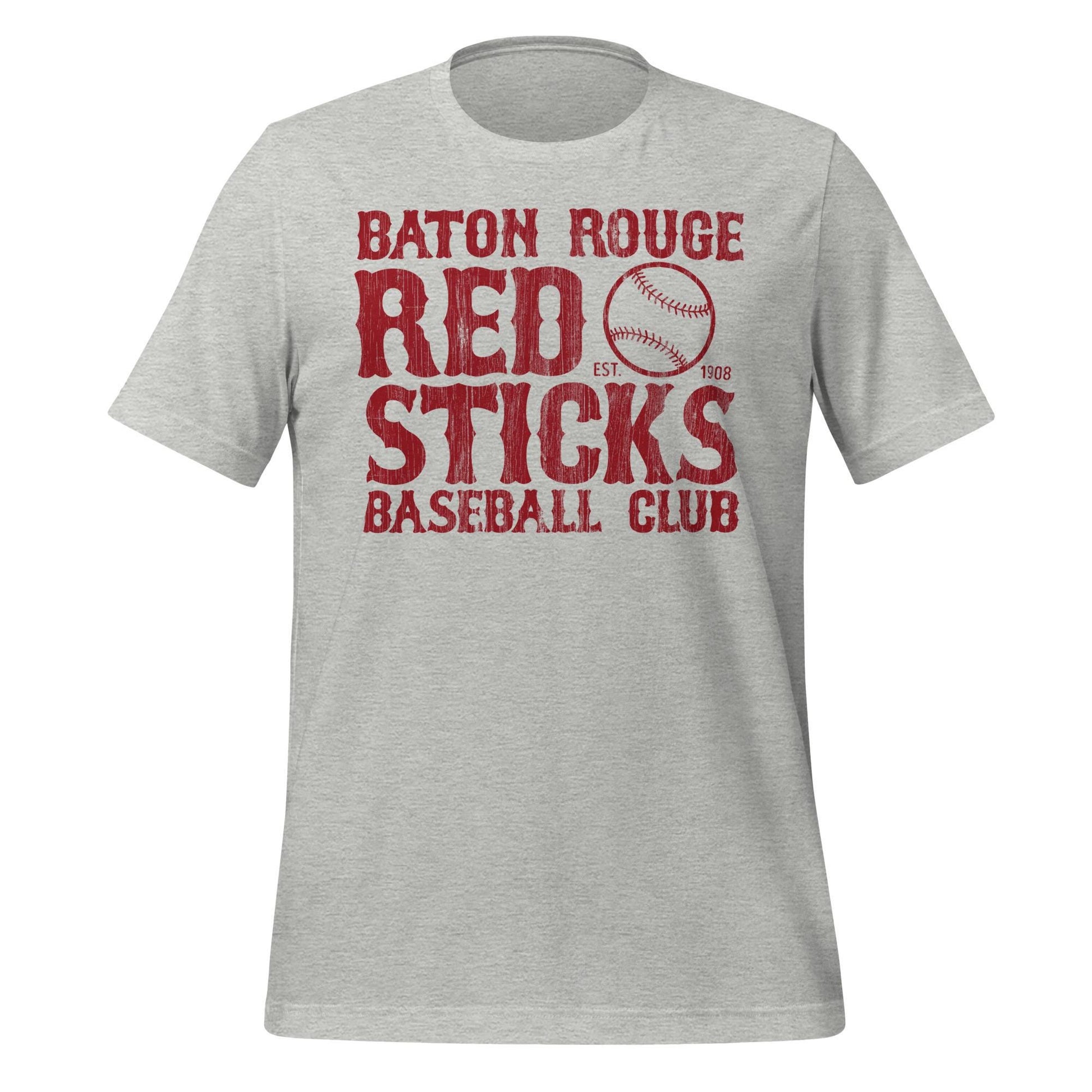 Baton Rouge Red Sticks Baseball Club T-Shirt – Vintage Style Louisiana Sports Tee