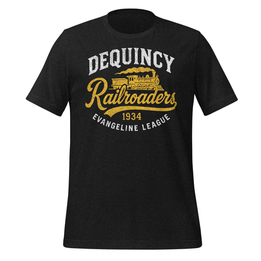 DeQuincy Railroaders Baseball T-Shirt – Vintage 1934 Evangeline League Tee