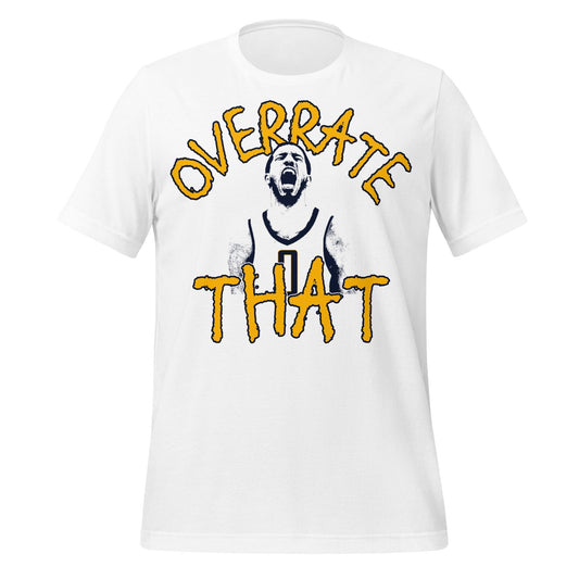 Overrate Pacers Halilburton Shirt – Trash Talk Fan Apparel | Basketball Meme T-Shirt