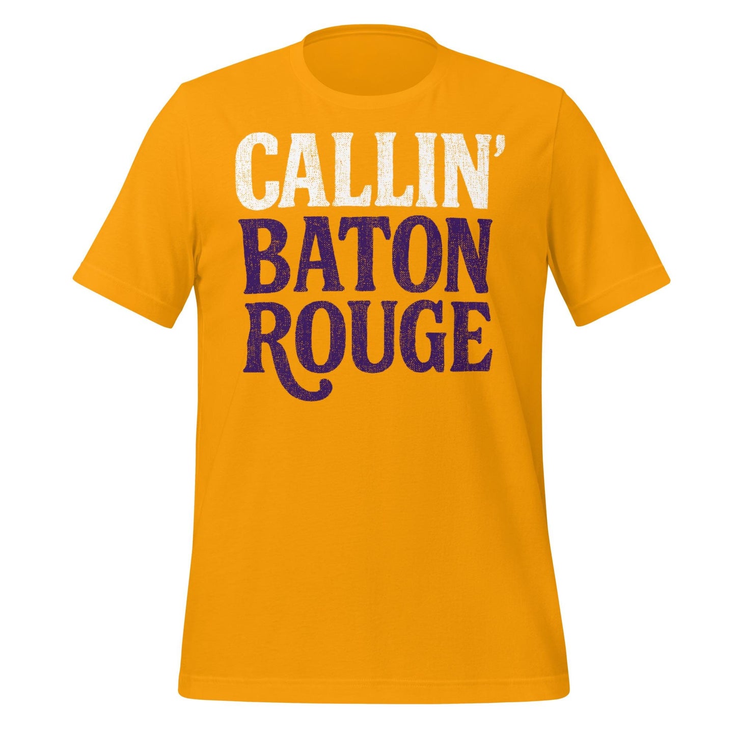 Callin&#39; Baton Rouge T-Shirt – Purple and Gold Tigers Football Shirt