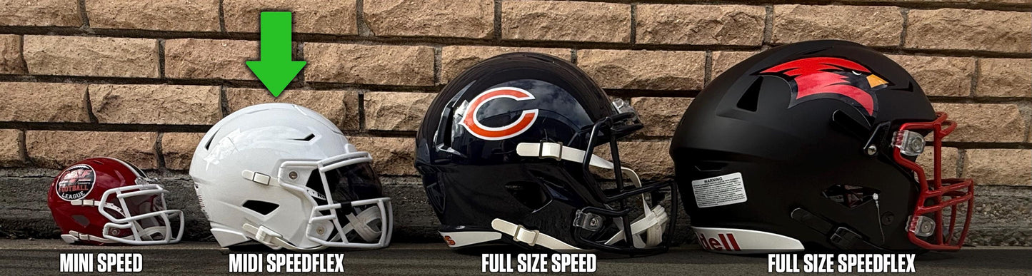 NEW! Custom Midi Size Football Helmets