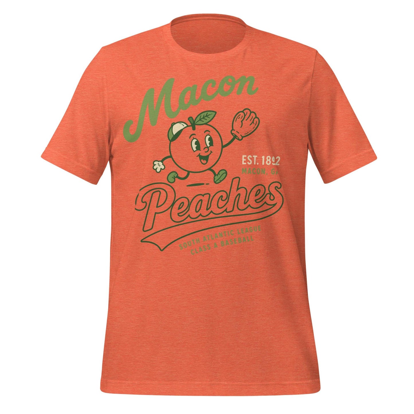 Macon Peaches Defunct Minor League Baseball T-Shirt – Vintage Georgia Baseball Tee